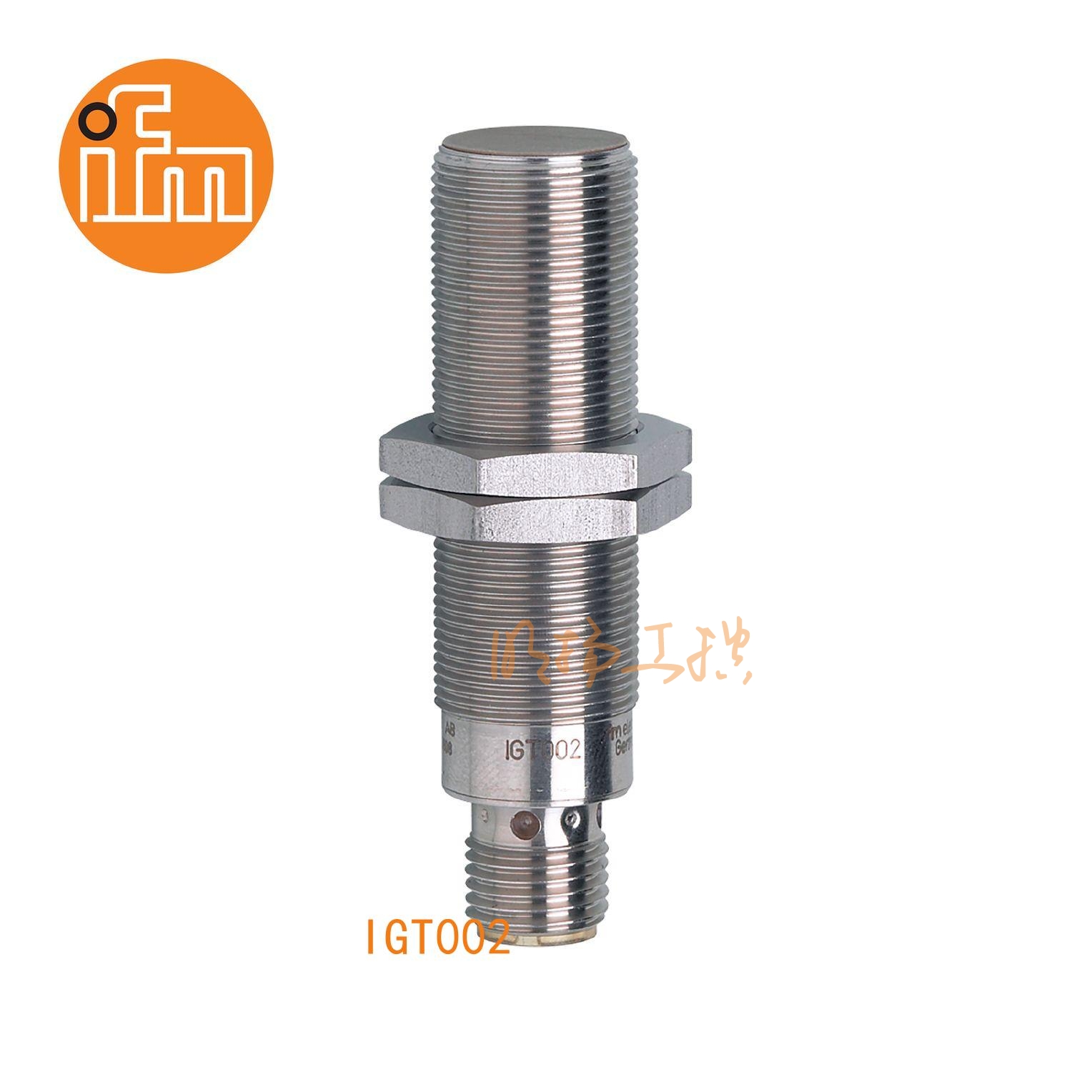 IFM易福门接近开关IGT002；感应距离：5 mm 齐平安装；开关频率：25 Hz AC / 400 Hz DC；输出功能：常开；输出：AC/DC；尺寸：M18 x 1 / L = 70 mm；卫生区域 ；