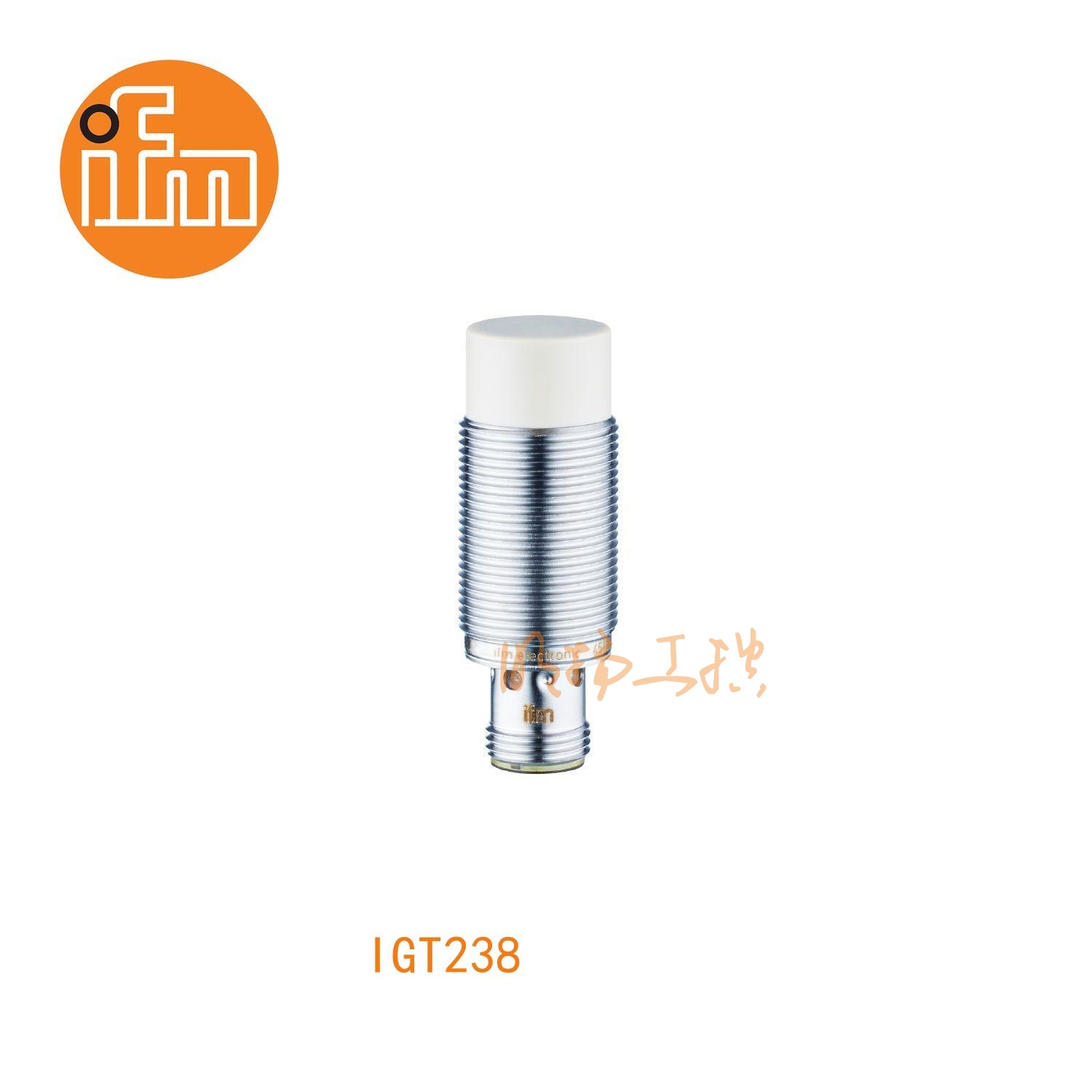 IFM易福门接近开关IGT238；感应距离：8 mm 非齐平安装；开关频率：300 Hz；输出功能：常开；输出：DC PNP；尺寸：M18 x 1 / L = 51 mm；卫生区域 ；