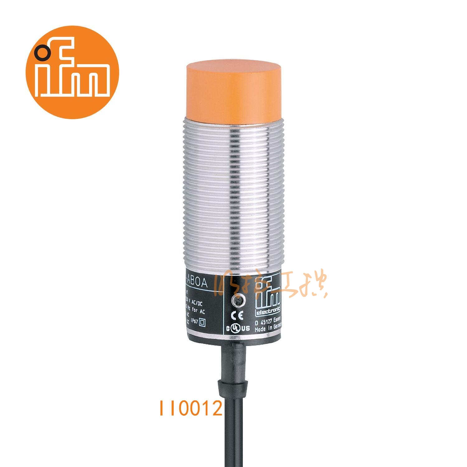 IFM易福门接近开关II0012；感应距离：15 mm 非齐平安装；开关频率：25 Hz AC / 50 Hz DC；输出功能：常开；输出：AC/DC；尺寸：M30 x 1.5 / L = 81 mm; AC/DC接近开关 ；