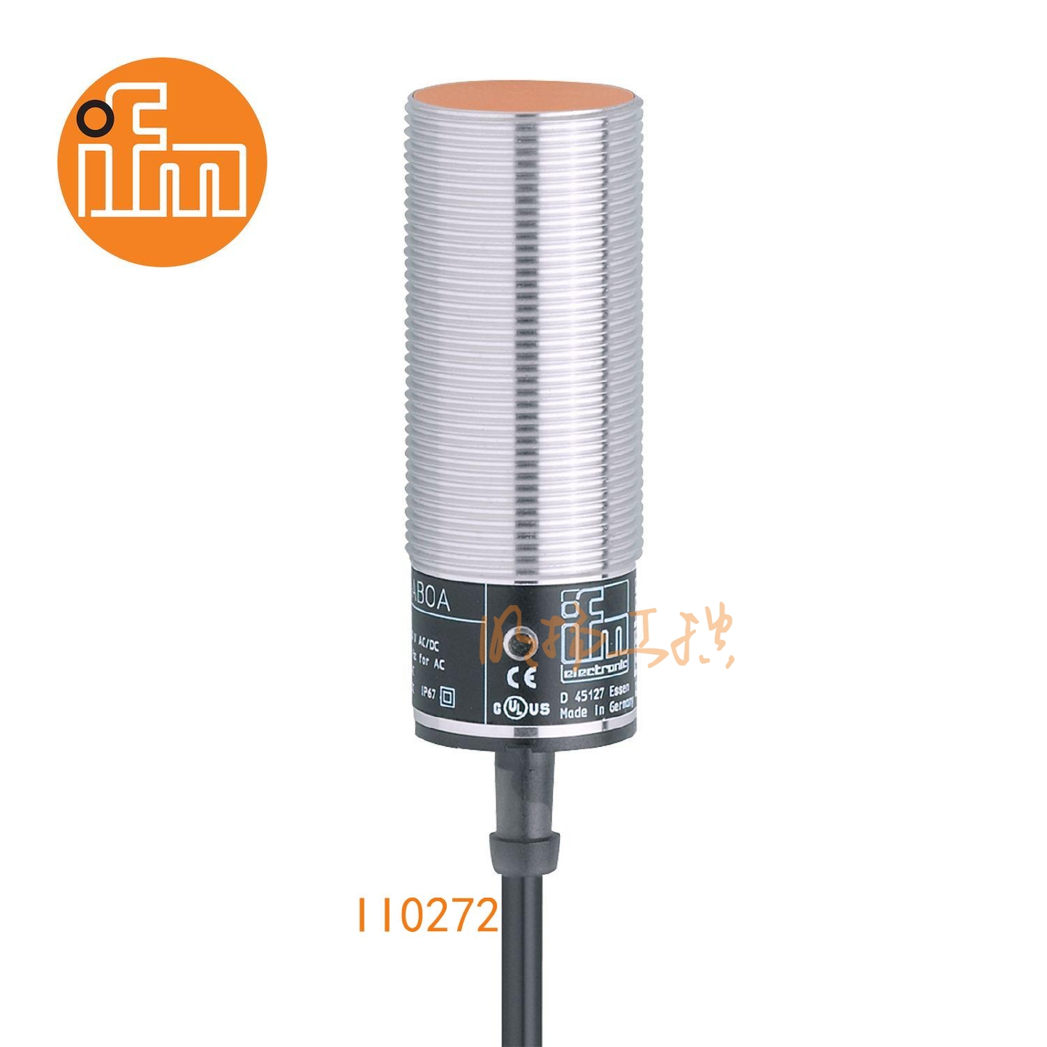 IFM易福门接近开关II0272；感应距离：10 mm 齐平安装；开关频率：25 Hz AC / 50 Hz DC；输出功能：常开；输出：AC/DC；尺寸：M30 x 1.5 / L = 81 mm; AC/DC接近开关 ；
