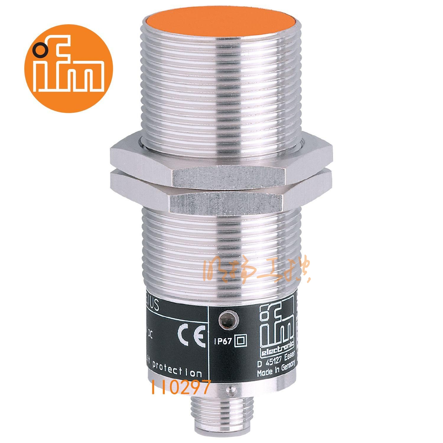 IFM易福门接近开关II0297；感应距离：10 mm 齐平安装；开关频率：25 Hz AC / 25 Hz DC；输出功能：常开；输出：AC/DC；尺寸：M30 x 1.5 mm; AC/DC接近开关 ；
