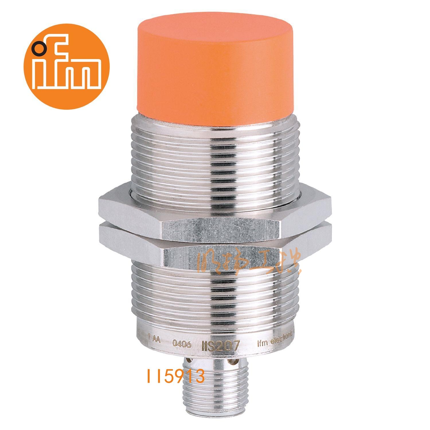 IFM易福门接近开关II5913；测量范围：1...15 mm；原材料：外壳: 黄铜 白青铜-镀层; 感应面: PBT；环境温度：-25...80 °C;外壳防护等级:IP 67；尺寸：M30 x 1.5 / L = 70 mm；模拟量输出传感器 ；