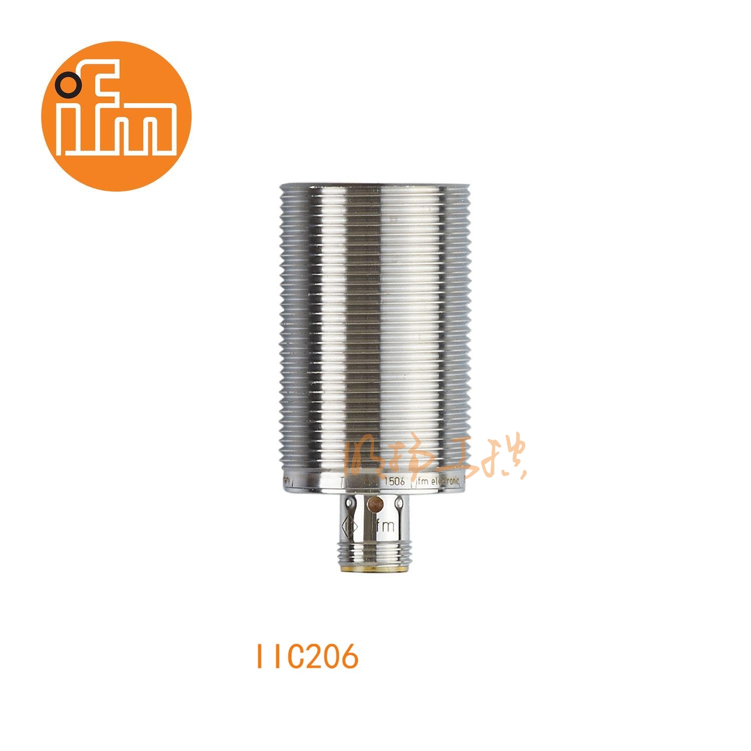 IFM易福门接近开关IIC206；感应距离：15 mm 齐平安装；开关频率：100 Hz；输出功能：常开；输出：DC PNP；尺寸：M30 x 1.5 / L = 60 mm适用于冷却润滑剂应用 ；