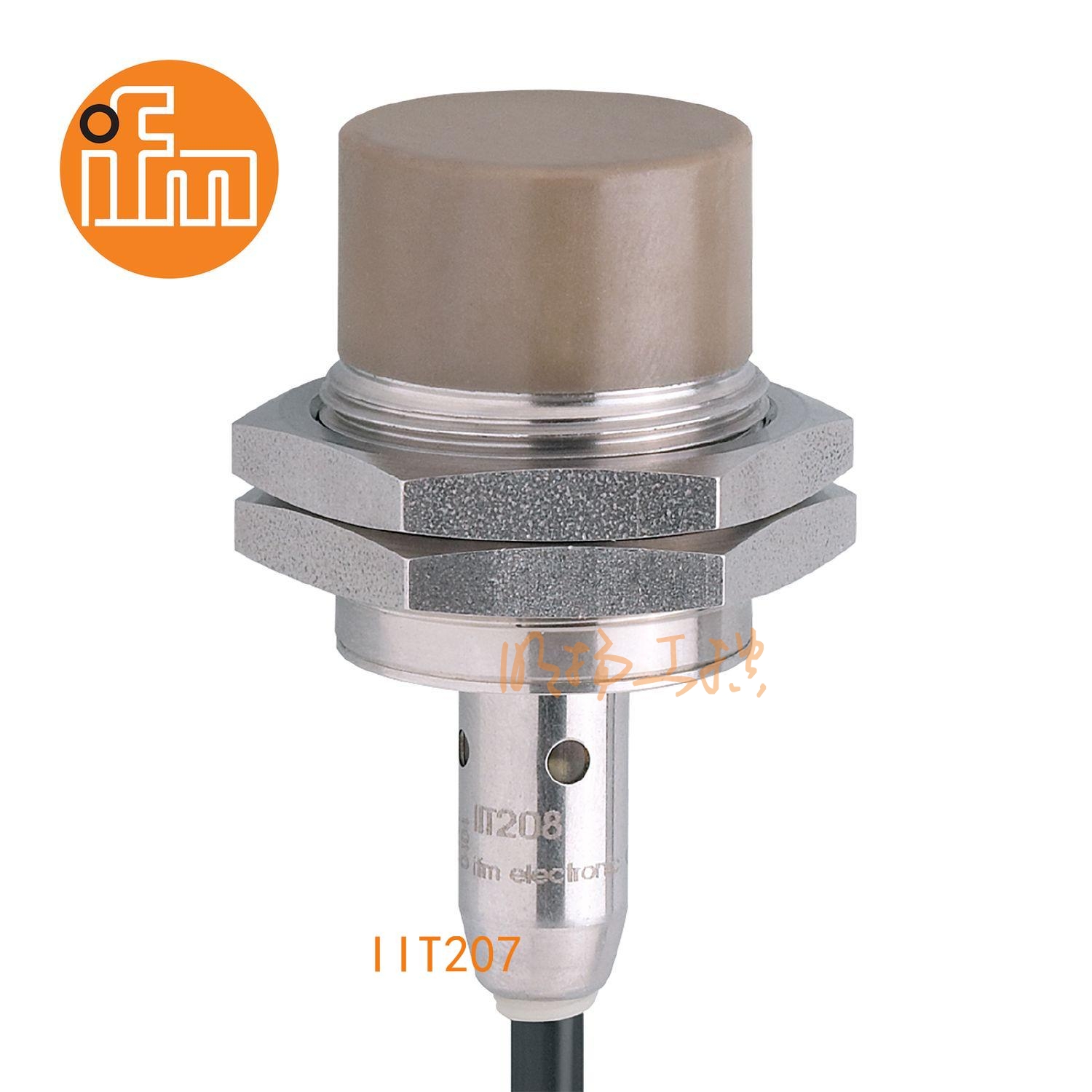 IFM易福门接近开关IIT207；感应距离：22 mm 非齐平安装；开关频率：100 Hz；输出功能：常开；输出：DC PNP；尺寸：M30 x 1.5 / L = 59 mm；卫生区域 ；