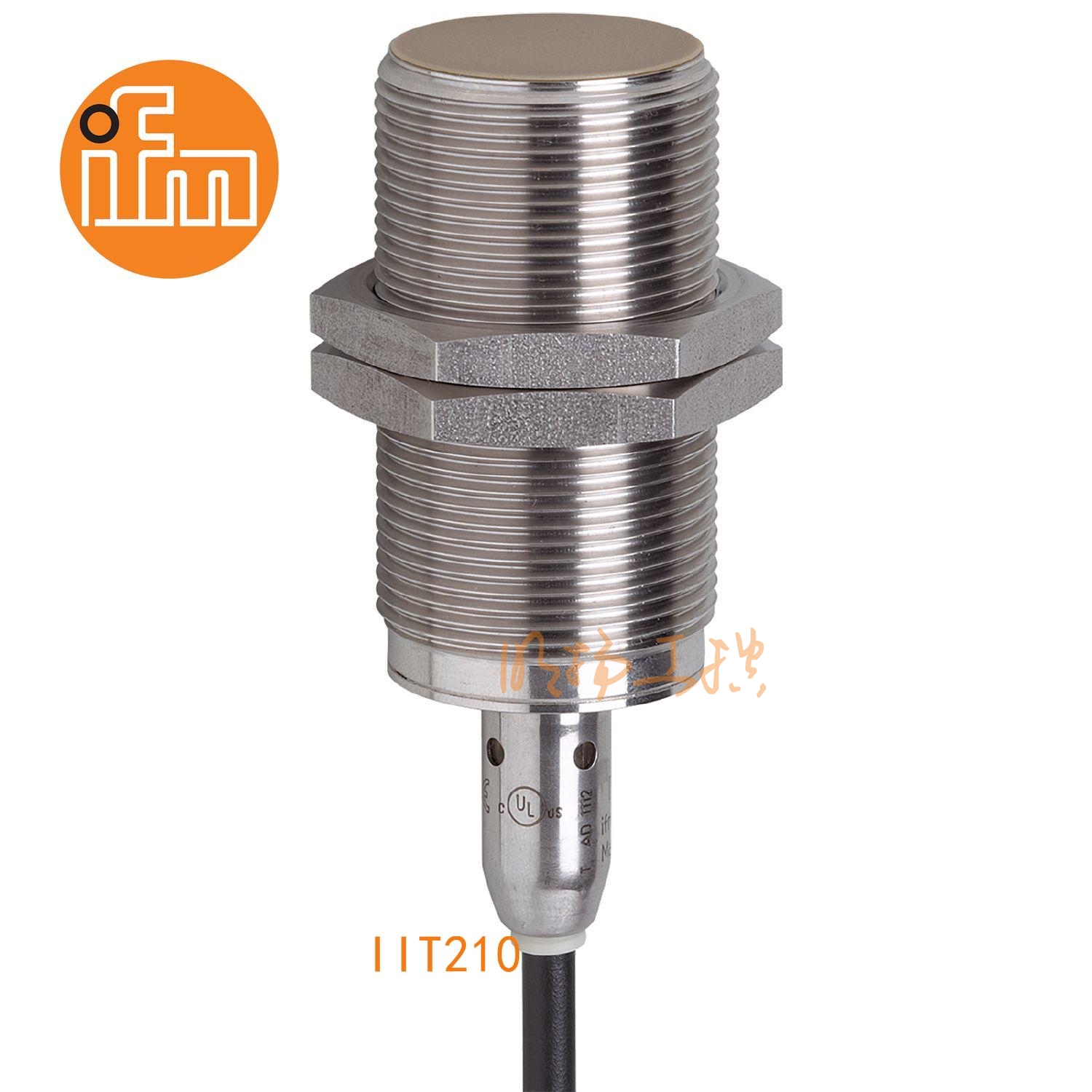 IFM易福门接近开关IIT210；感应距离：14 mm 齐平安装；开关频率：100 Hz；输出功能：常开；输出：DC PNP/NPN；尺寸：M30 x 1.5 / L = 81 mm；卫生区域 ；