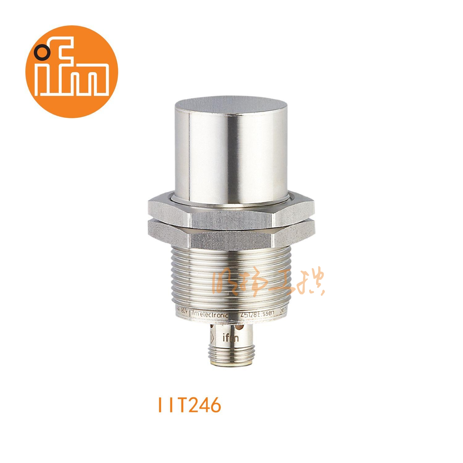 IFM易福门接近开关IIT246；感应距离：25 mm 非齐平安装；开关频率：100 Hz；输出功能：常开；输出：DC PNP；尺寸：M30 x 1.5 / L = 65 mm；卫生区域 ；