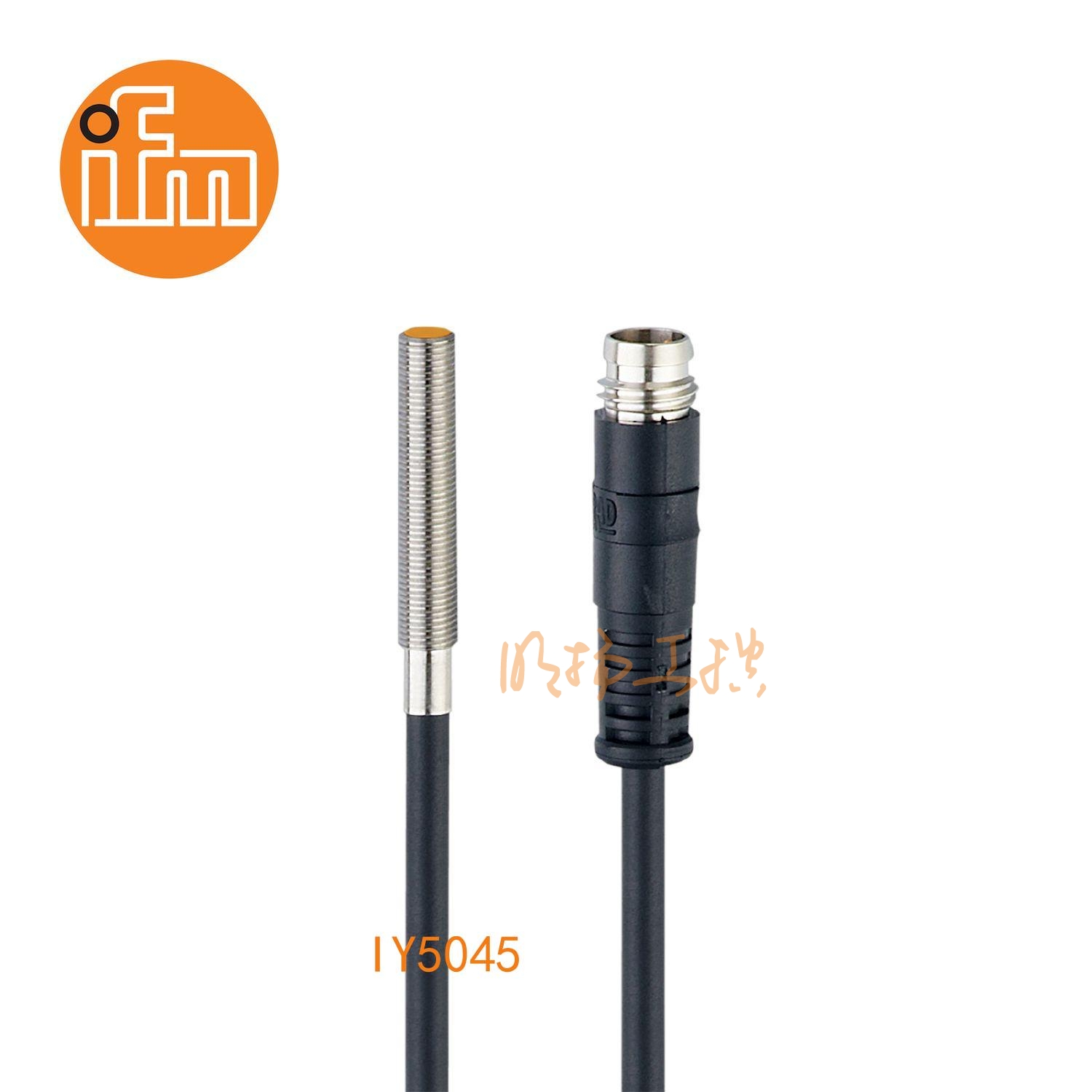 IFM易福门接近开关IY5045；感应距离：0.8 mm 齐平安装；开关频率：2000 Hz；输出功能：常开；输出：DC PNP；尺寸：M5 x 0.5 / L = 30 mm;长检测范围的接近开关 ；