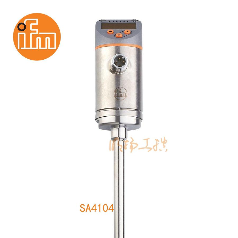 易福门流量传感器 SA4104；50 bar；不锈钢(1.4404 / 316L)；夹子适配器 Ø 8 mm；输出功能：模拟
