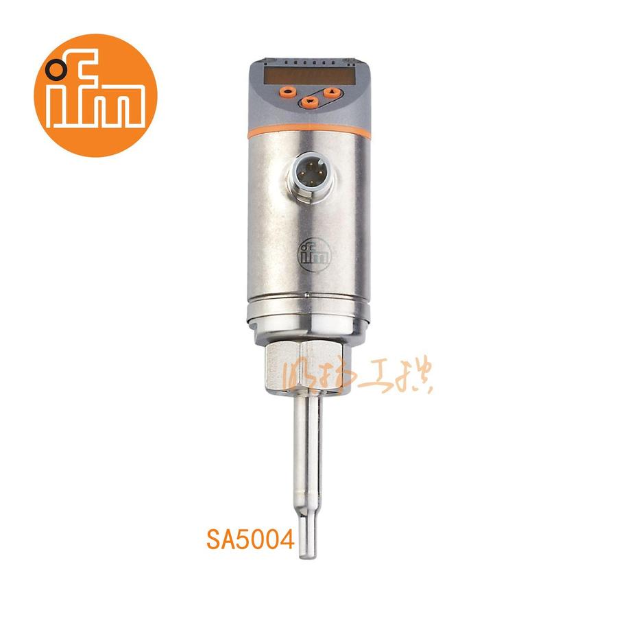 易福门流量传感器 SA5004；100 bar；不锈钢(1.4404 / 316L); 密封圈: FKM；M18 x 1,5 内螺纹；输出功能：模拟