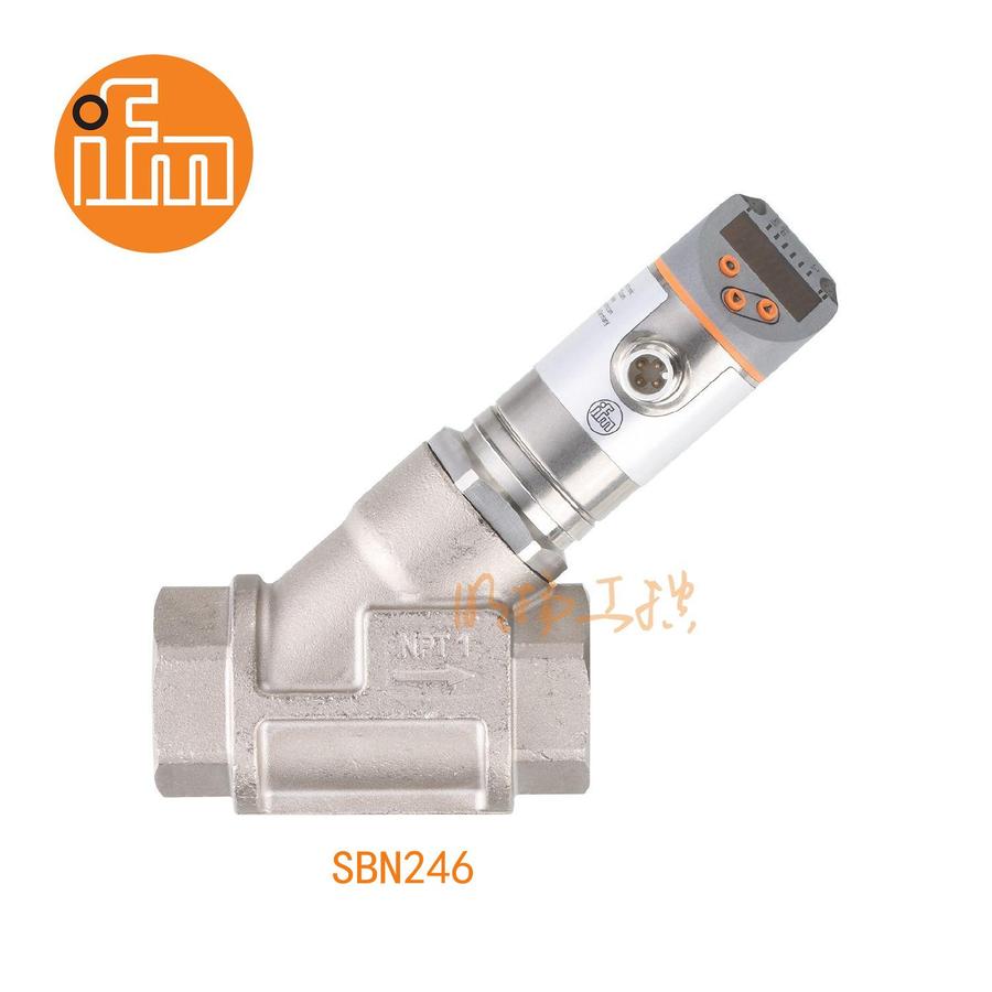 易福门流量传感器 SBN246；25 bar； 黄铜 化学镀镍层; PPS; O形环: FKM；1