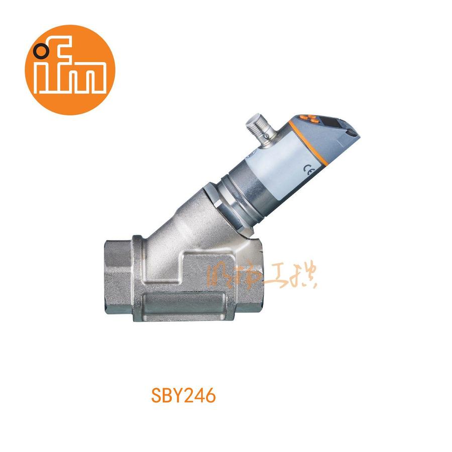 易福门流量传感器 SBY246；25 bar； 黄铜 化学镀镍层; PPS; O形环: FKM；Rp 1 内螺纹；输出功能：常开/常闭; (可设定参数); 模拟