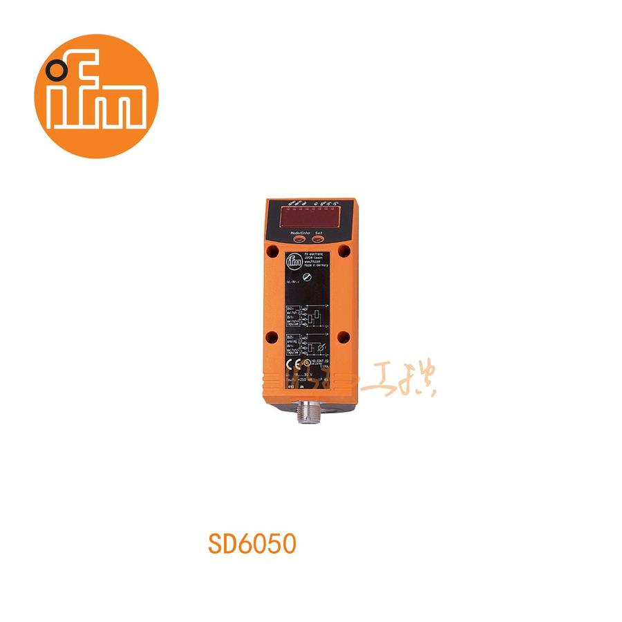 易福门流量传感器 SD6050；16 bar； PNP；G 1/2 内螺纹 DN15；常开/常闭; (可设定参数); 模拟