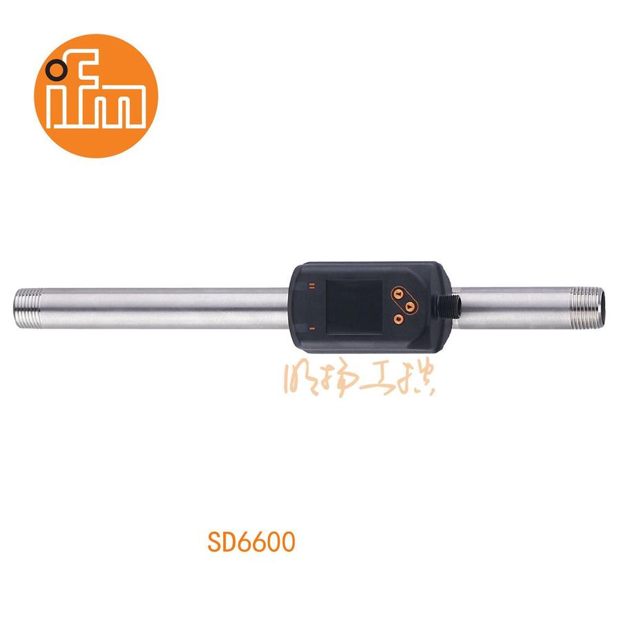 易福门流量传感器 SD6600；16 bar；PNP/NPN；R 1/2 外螺纹 DN15；输出功能：常开/常闭; (可设定参数); 模拟