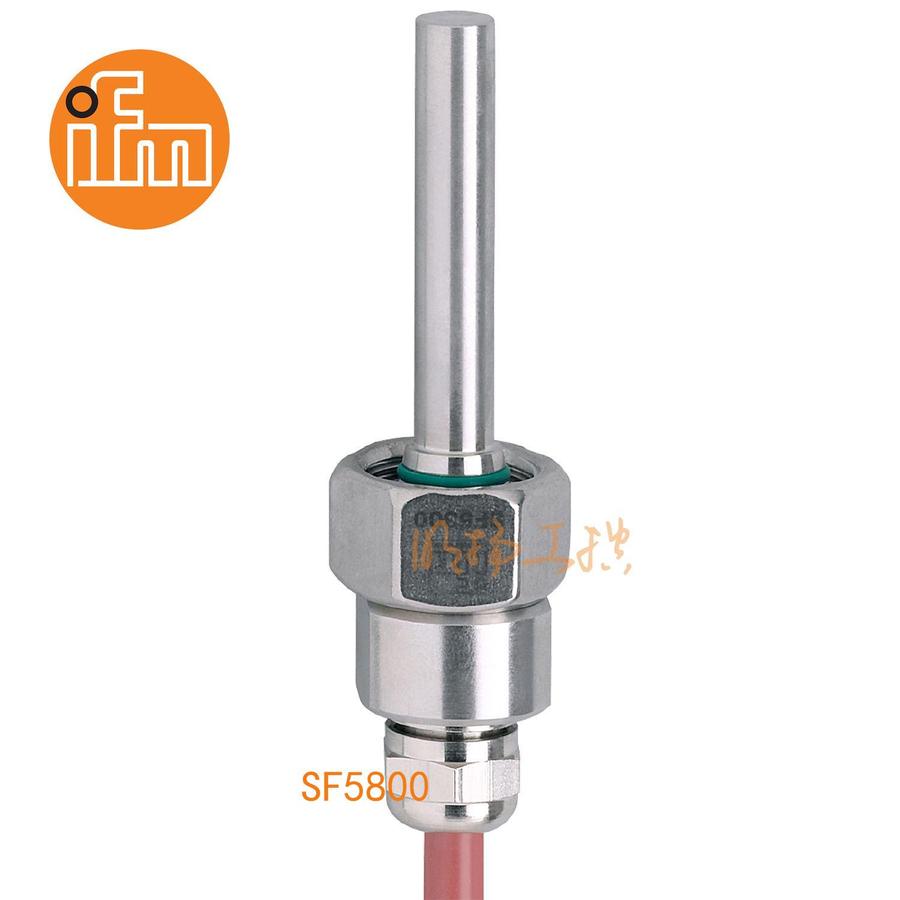 易福门流量传感器 SF5800；100 bar；钛(3.7035); O形环: FKM 80 Shore A；M18 x 1,5 内螺纹