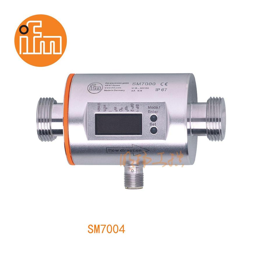 易福门流量传感器 SM7004；16 bar；不锈钢(1.4404 / 316L); PEEK; FKM；G 3/4 外螺纹 DN20；输出功能：模拟