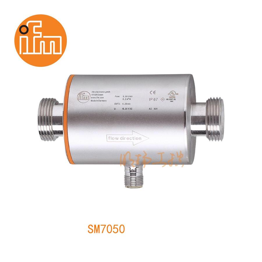 易福门流量传感器 SM7050；16 bar；不锈钢(1.4404 / 316L); PEEK; FKM；G 3/4 外螺纹 DN20；输出功能：模拟