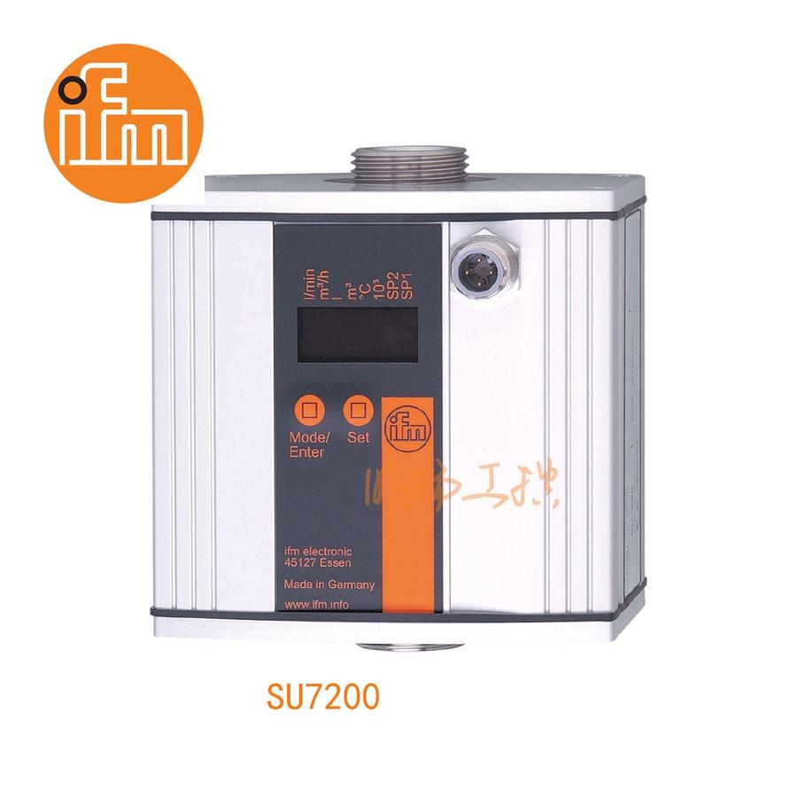易福门流量传感器 SU7200；16 bar； PNP；G 3/4 外螺纹；常开/常闭; (可设定参数)