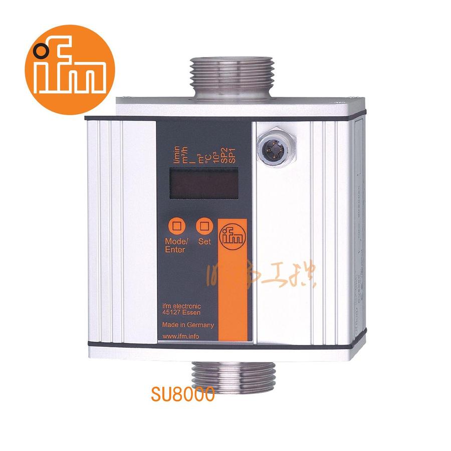 易福门流量传感器 SU8000；16 bar； PNP/NPN；G 1 外螺纹；输出功能：常开/常闭; (可设定参数); 模拟