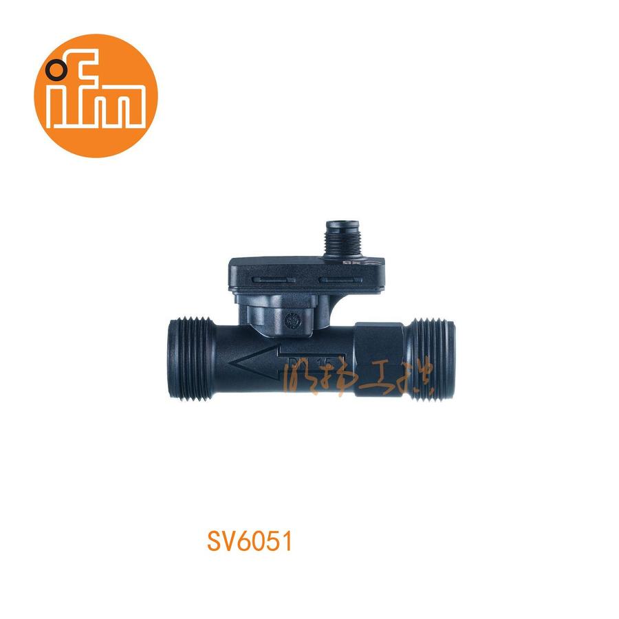 易福门流量传感器 SV6051；16 bar；传感器: PPSU; 管道内衬: PPS 40% 玻璃纤维; 密封圈: FKM；G 3/4 外螺纹 DN15；模拟