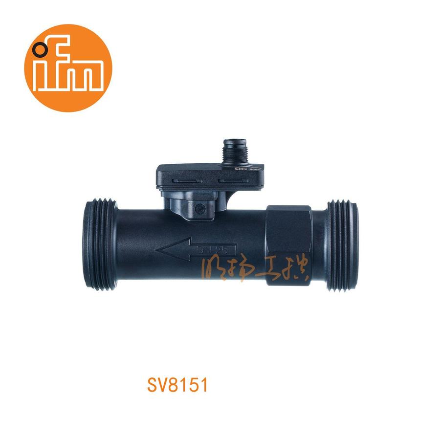 易福门流量传感器 SV8151；16 bar；传感器: PPSU; 管道内衬: PPS 40% 玻璃纤维; 密封圈: EPDM；G 1 1/4 外螺纹 DN25；模拟