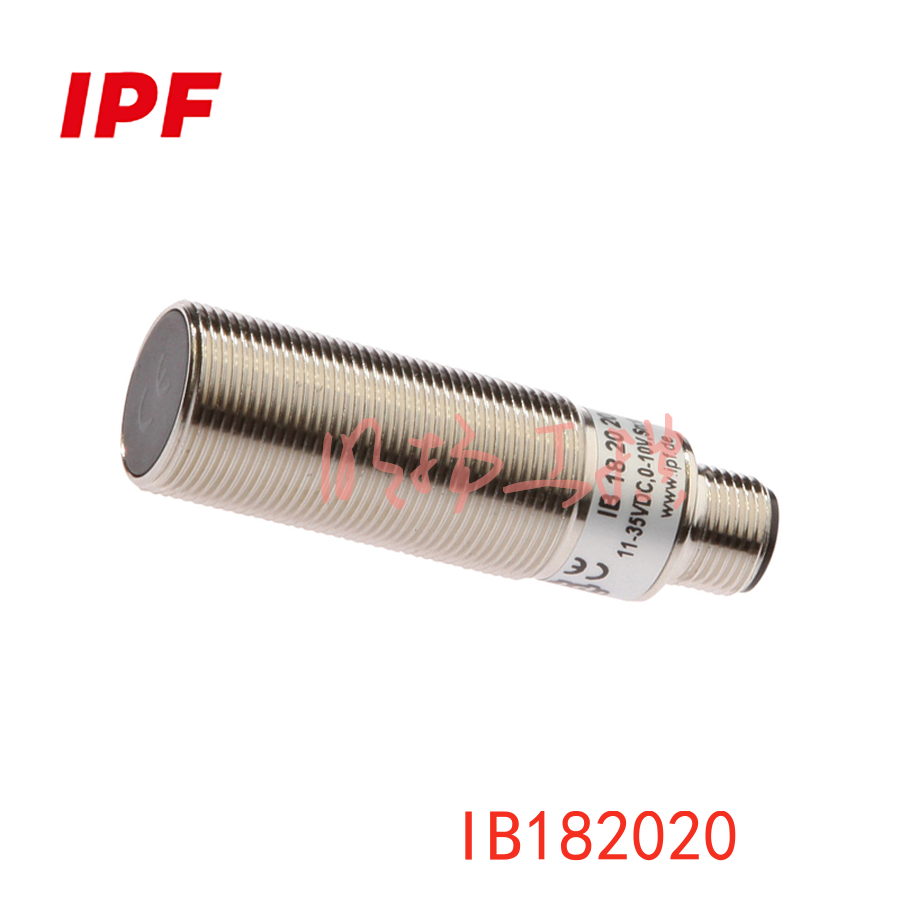 IPF IB182020感应式传感器 | M18平头 | 0.5-5mm模拟