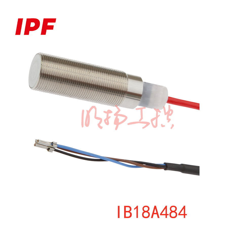 IPF IB18A484感应式传感器 | M18嵌入式 | FEP线2m