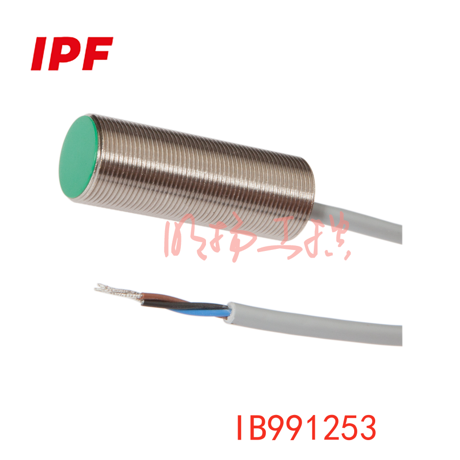IPF IB991253感应式传感器 | M18嵌入式 | PNP NC 镀镍黄铜