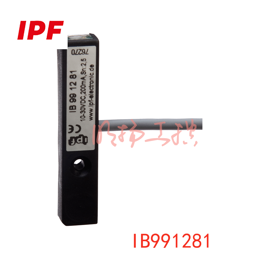 IPF IB991281感应式传感器 | 59x12mm嵌入式 | 检测2.5mm PA6.6