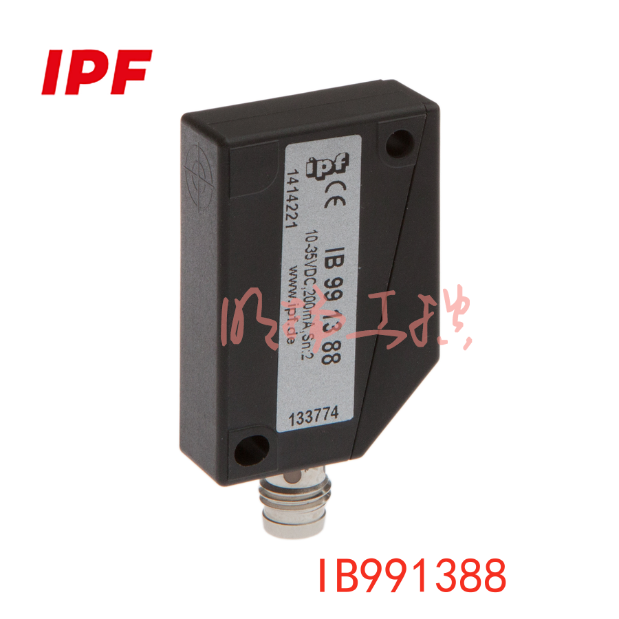 IPF IB991388感应式传感器 | 40x12mm嵌入式 | PNP NO PA6.6