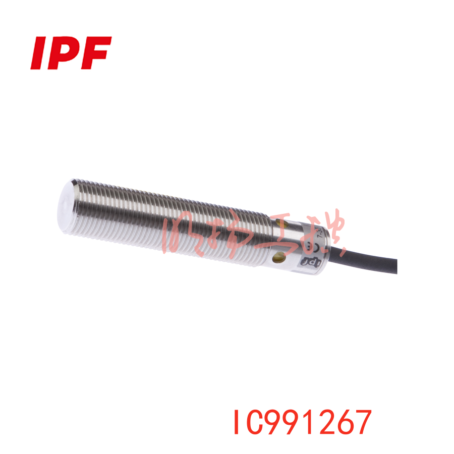IPF IC991267感应式传感器 | M12全钢 | 平头PUR线