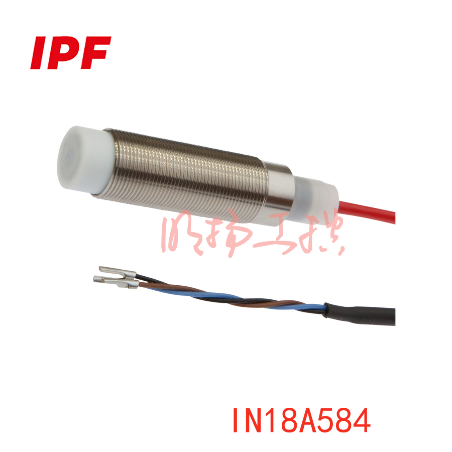 IPF IN18A584感应式传感器 | M18非嵌 | FEP线2m