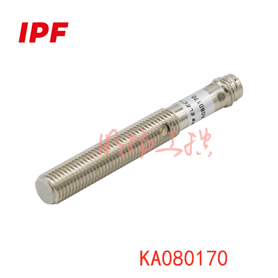 IPF KA080170 电容式传感器, M8x1 60long, 嵌入式, Sn: 2mm, 10-30V DC, PNP NO, 连接器 M8 3pin,