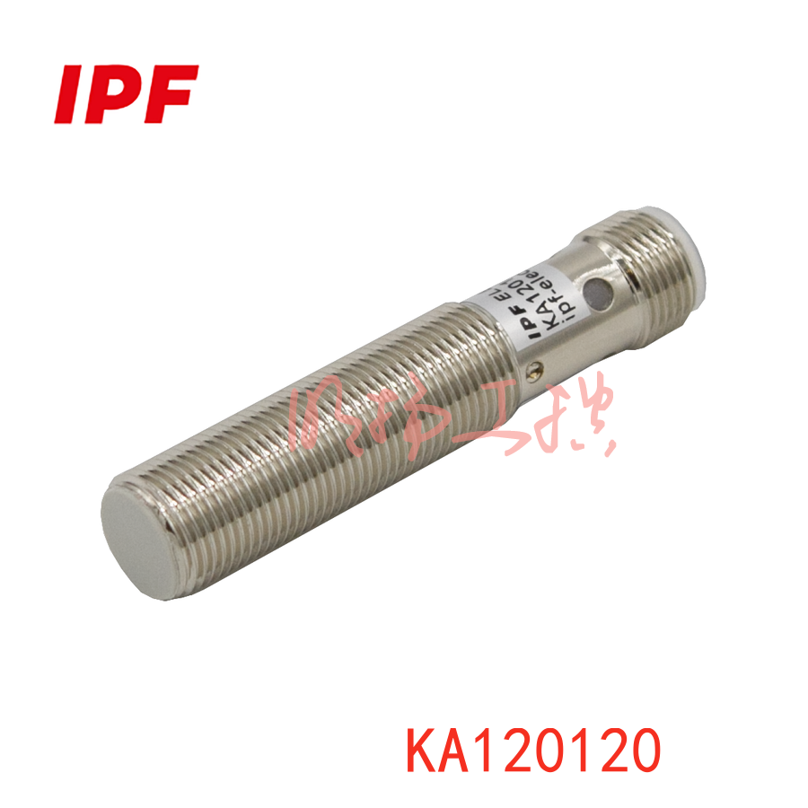 IPF KA120120 电容式传感器, M12x1 60long, 嵌入式, Sn: 6mm, 10-30V DC, PNP NO, 连接器M12 3pin,