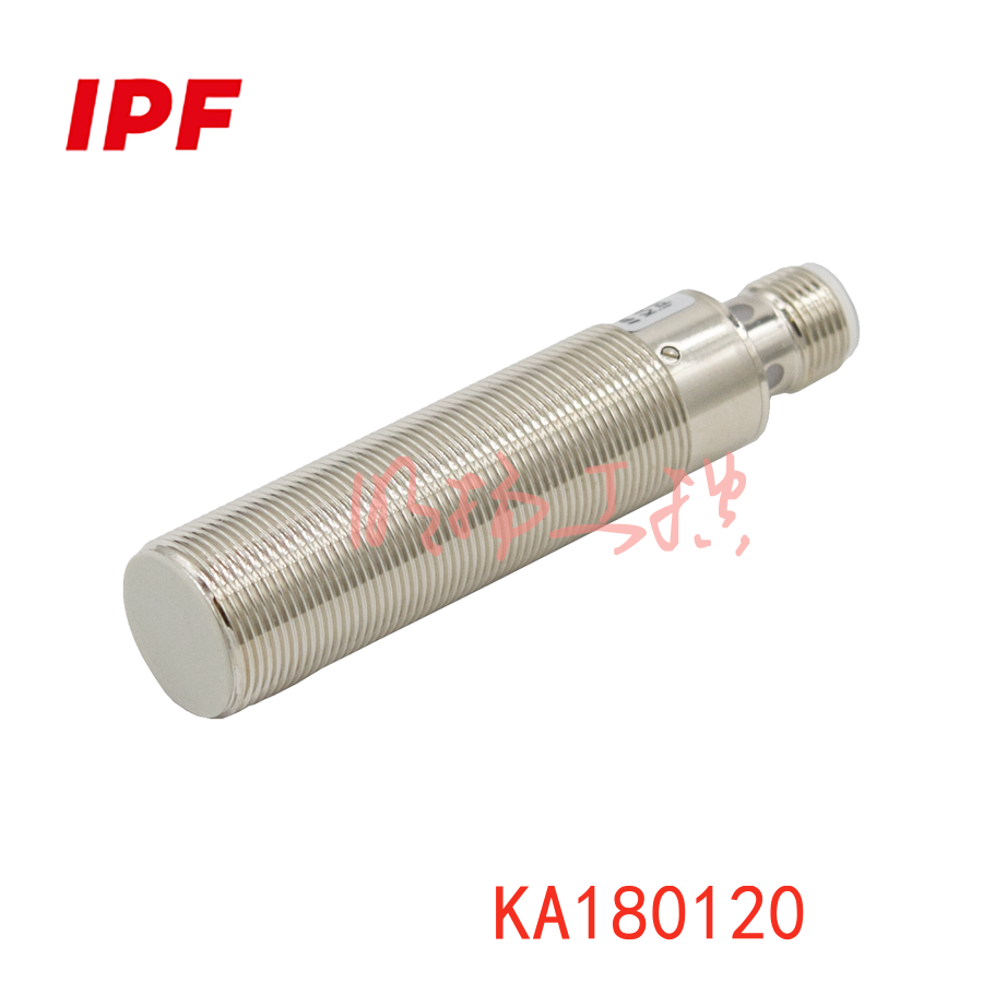 IPF KA180120 电容式传感器, M18x1 80long, 嵌入式, Sn:12mm, 10-30V DC, PNP NO, 连接器M12 3pin,