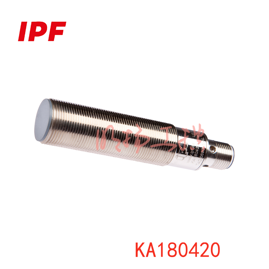 IPF KA180420 电容式传感器，优选，M18x1 83long，平头，Sn。1-8，PNP抗干扰，连接器M12，