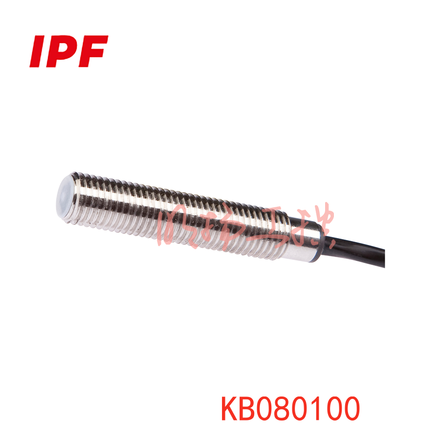 IPF KB080100 电容式传感器, M8x1 42long, 嵌入式, Sn:0.1-1.5, 11-30V DC, PNP NO, 电缆2m PVC,