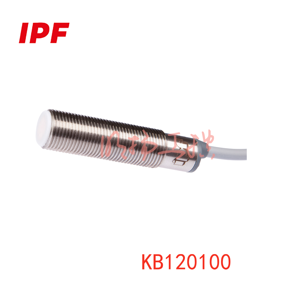 IPF KB120100 电容式传感器, M12x1 50long, 嵌入式, Sn: 6, 10-35V DC, PNP NO, 电缆 2m PVC,