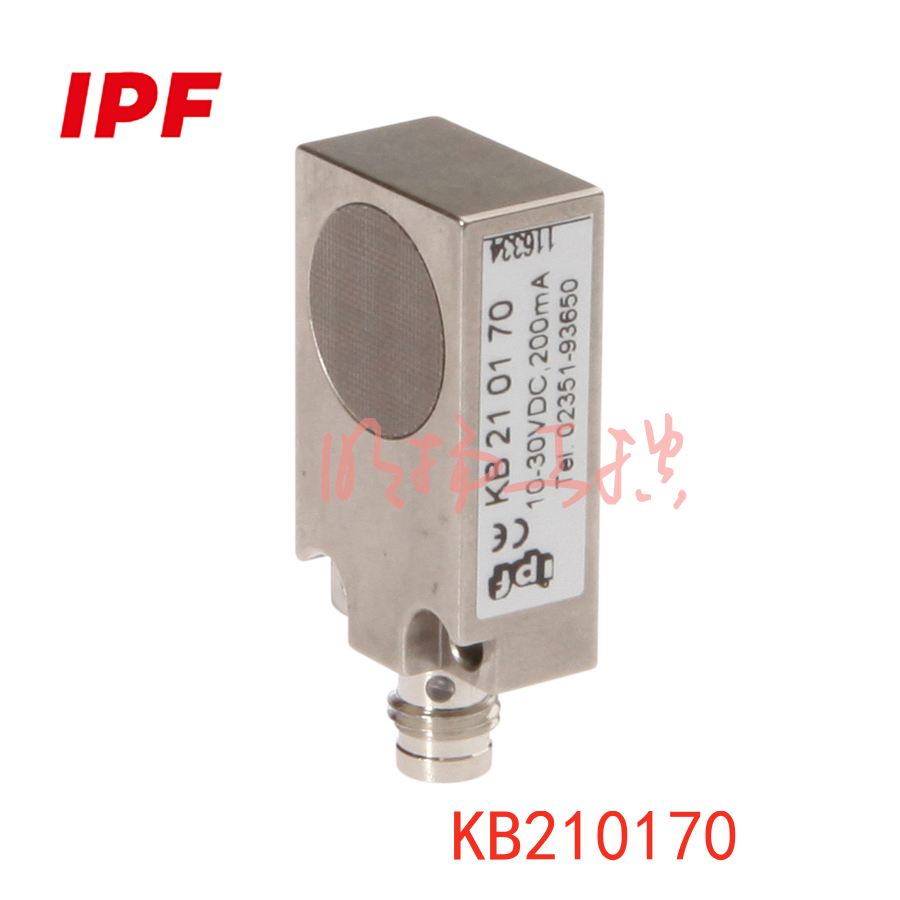 IPF KB210170 电容式传感器, 43x12x20mm, 嵌入式, Sn:5, 10-30V DC, PNP NO, 连接器M8,
