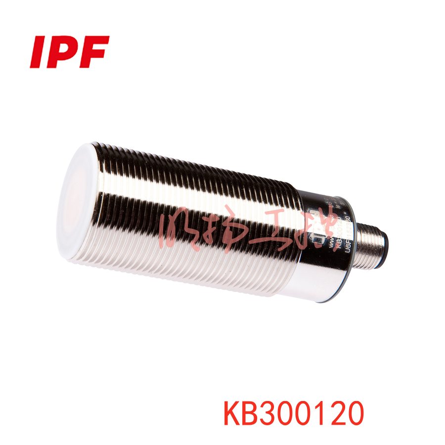 IPF KB300120 电容式传感器，M30x1.5 82long，齐平，Sn：0.5-25，10-35V DC，PNP NO，M12 插头连接器 3 针，
