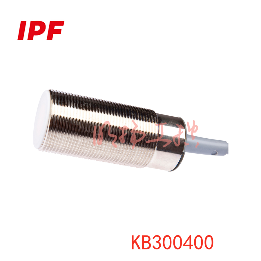 IPF KB300400 电容式传感器，M30x1.5 70long，齐平，Sn: 0.5-25，10-35V DC，2x PNP 反价，电缆 2m PVC，