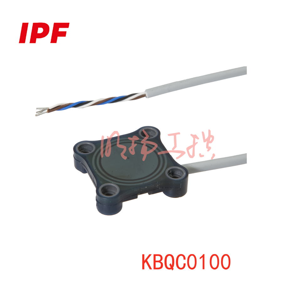 IPF KBQC0100 电容式传感器, 8x34x34mm, 嵌入式, Sn:10, 10-35V DC, 1x PNP NO, 电缆2m PVC,