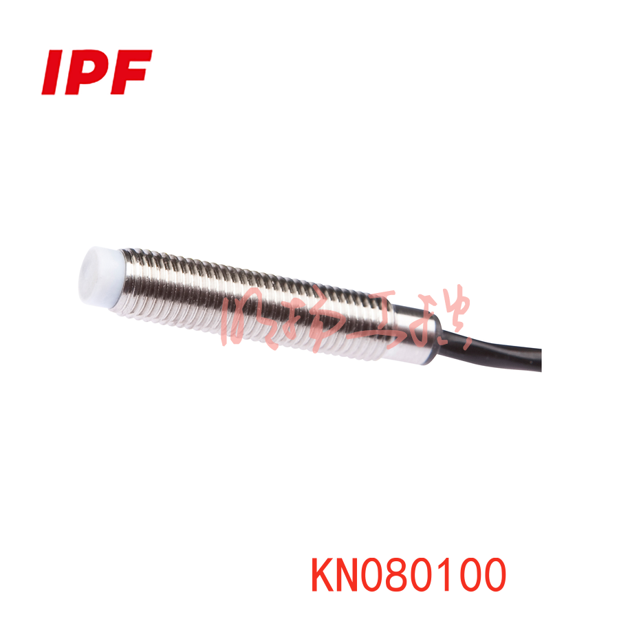 IPF KN080100 电容式传感器，M8x1 42 长，非齐平式， Sn：0.1-3，11-30V DC，PNP NO，电缆 2m PVC，