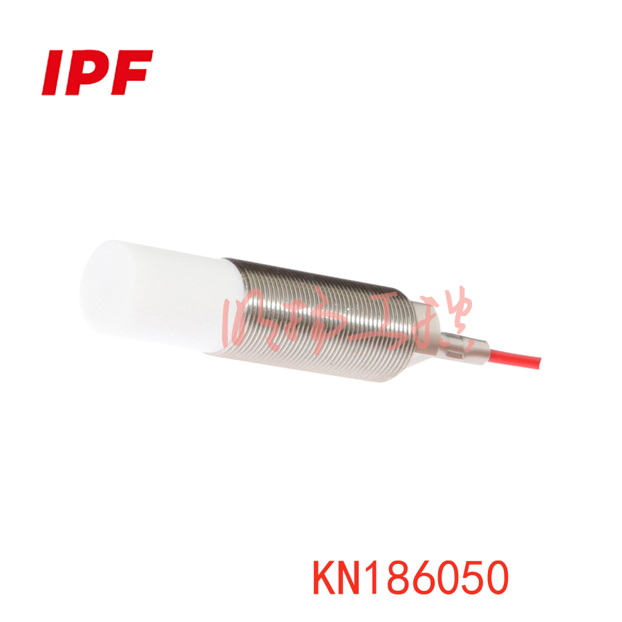 IPF KN186050 电容式传感器, M18x1 70long, 非齐平式, Sn: 2-50, -70-250°C, 连接至放大器, 电缆 2m FEP,