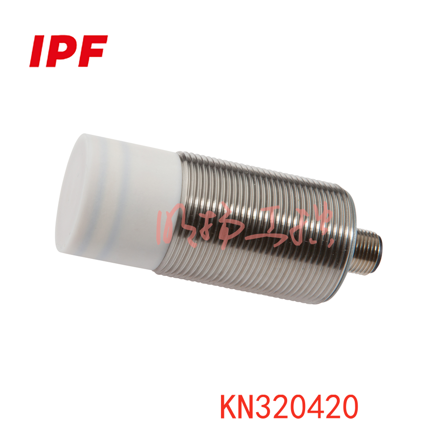 IPF KN320420 电容式传感器，M32x1.5 82long，非齐平式，Sn：1-40，10-35V DC，-25-70°C，2x PNP 反价，M12 插头连接器，