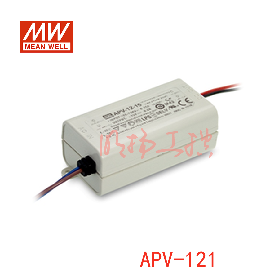 明纬电源 12W单组输出开关电源；APV-12-12；功率：12W输出电压：12V输入电压：90-264VAC/127-370VDC