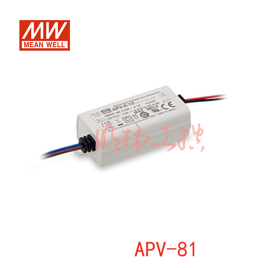 明纬电源 8W单组输出开关电源；APV-8-24；功率：8W输出电压：24V输入电压：90-264VAC/127-370VDC