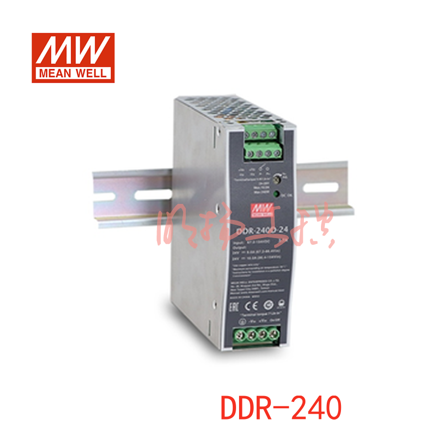 明纬电源 开关电源；DDR-240B-24；功率：240W输出电压：24V输入电压：16.8-33.6VDC输出电流：10A