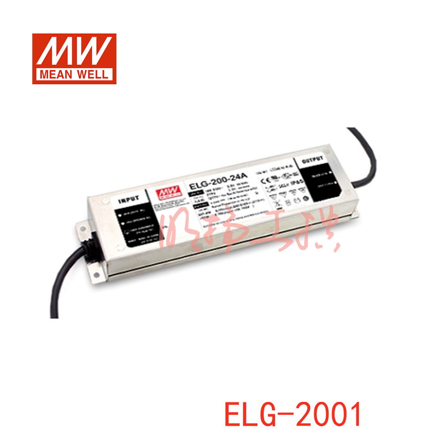 明纬电源 ELG 恒流型+恒压型LED电源 ;ELG-200-24B-3Y  功率：200W输出电压：24V输入电压：100-305VAC/142-431VDC