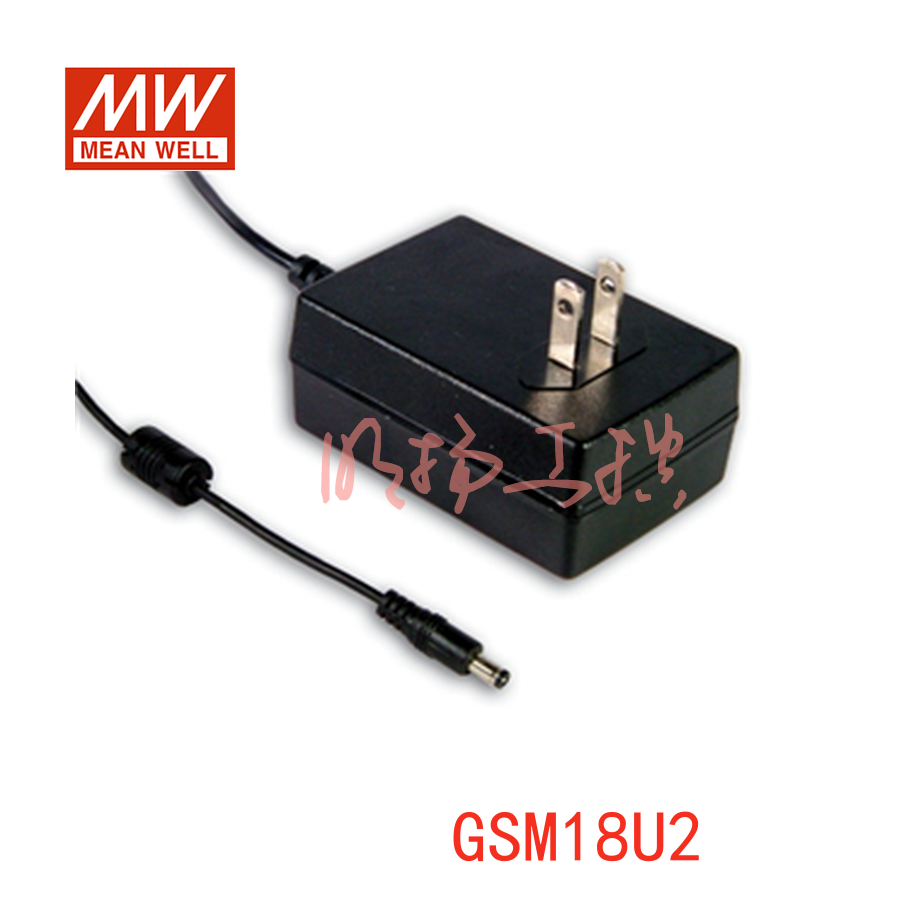 GSM18U24-P1J 明纬电源 18W医疗型适配器;GSM18U24-P1J