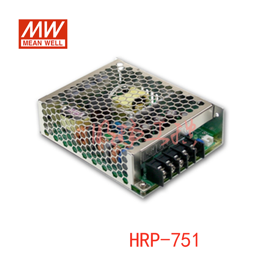 明纬电源 75W单组输出具有PFC功能开关电源；HRP-75-24；功率：75W输出电压：24V输入电压：85-264VAC/120-370VDC